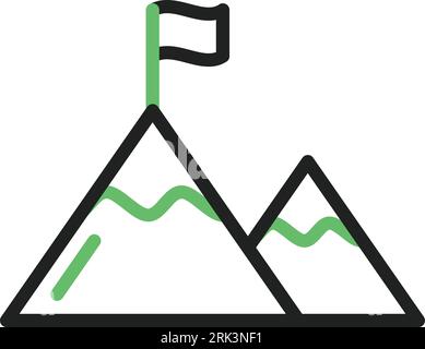 Mission Icon image. Suitable for mobile application. Stock Vector