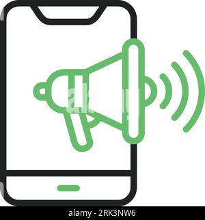 Mobile Marketing Icon image. Suitable for mobile application. Stock Vector