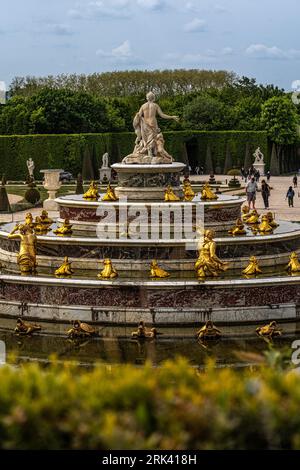 Versailles, France, 04 mai 2022, Parc du château de Versailles, Bassin de Latone Stock Photo