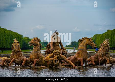 Versailles, France, 04 mai 2022, Parc du château de Versailles, Fontaine d'apollon Stock Photo