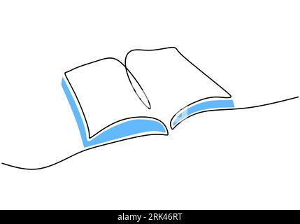 Stack of Big Books, 6 Volumes One Line Art. Continuous Line Drawing of Book,  Library, Education, School, Study Stock Vector - Illustration of books,  study: 270055220