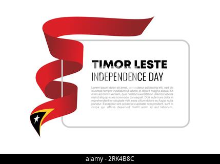Timor Leste independence day background banner poster for national celebration on May 20. Stock Vector