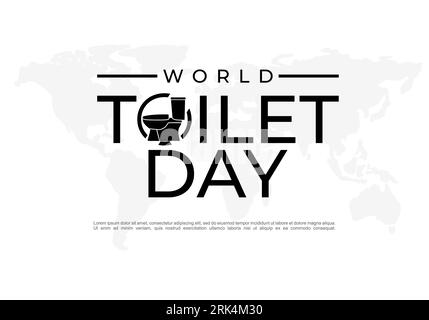 World toilet day background celebrated on november 19. Stock Vector