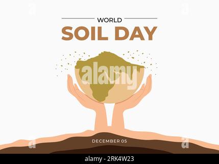 World soil day background celebrated on december 5 Stock Vector Image ...