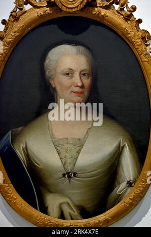 Marie Louise of Hesse-Kassel 1688 – 1765 Dutch regent, Princess of Orange, married, John William Friso, Prince of Orange, she and her husband were the most recent common ancestors of all currently reigning monarchs in Europe. Dutch, The Netherlands, (m 1742 Bernardes Accama) Stock Photo