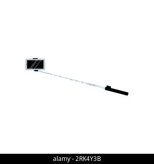 Smartphone as Equipment for streamers and blogger isolated on white background. Stock Vector