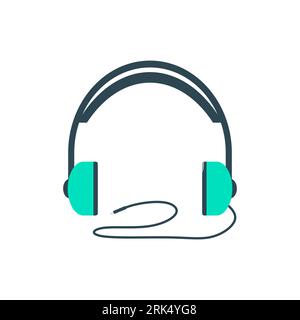 Headset as Equipment for streamers and blogger isolated on white background. Stock Vector