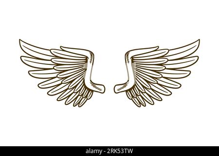 eagle wing vector illustration Stock Vector