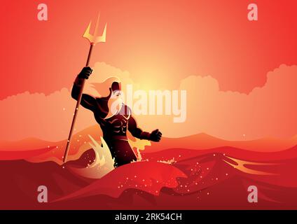 Poseidon Greek god of the sea Stock Vector Image & Art - Alamy