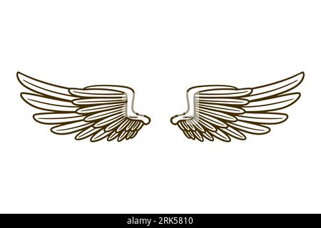 eagle wing vector illustration Stock Vector