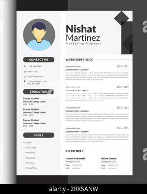 Professional CV Resume Stock Vector