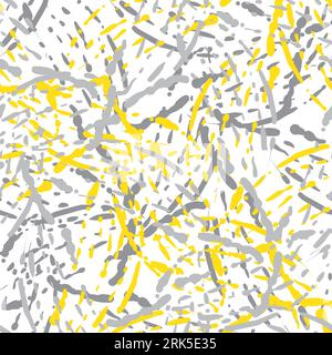 Vector seamless abstract marble pattern, wood texture, watercolor background. Gold grey white marbling backdrop. pattern. Overlapping brush stroke Stock Vector