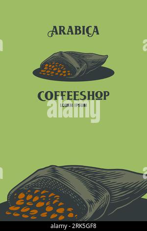 bag of coffee bean vector illustration Stock Vector Image & Art - Alamy