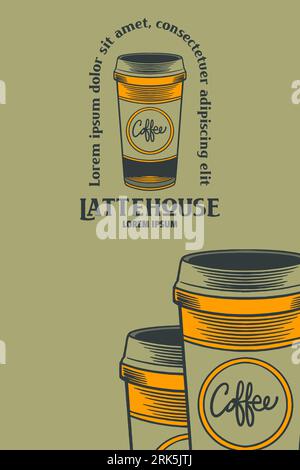 coffee cup vector illustration Stock Vector