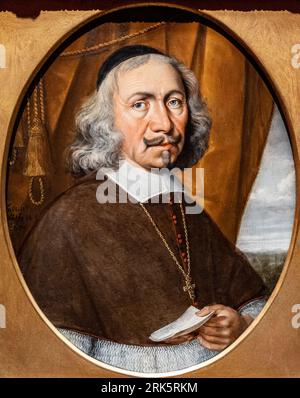 Portrait of Prince-Bishop of Münster Christoph Bernhard von Galen (1606-1678) 1670 by Wolfgang Heimbach Stock Photo