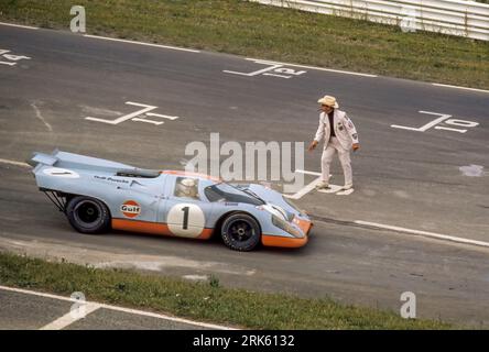 Jackie Stewart driving Jim Hall's Chaparral 2J Can Am race car