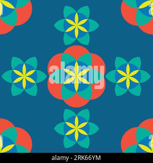 Floral liberty pattern. blue background for fashion, tapestries, prints. Modern floral design perfect for fashion and decoration Stock Vector