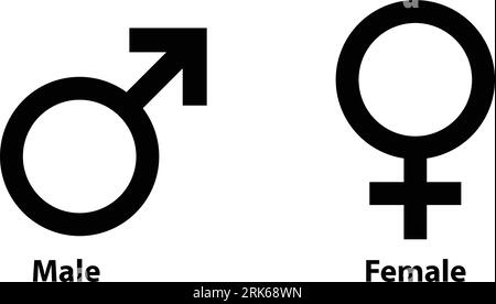 Male And Female Symbols Stock Illustration - Download Image Now - Female  Symbol, Males, Male Symbol - iStock