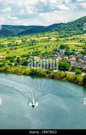 Short discovery tour in the Moselle region near Bremm - Rhineland-Palatinate - Germany Stock Photo