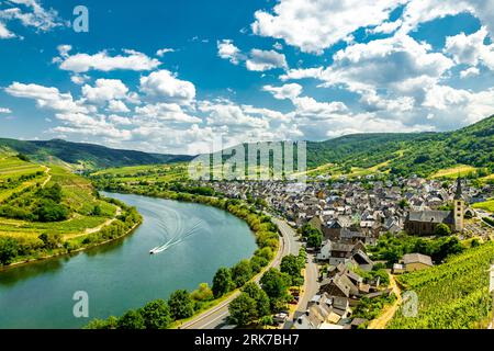 Short discovery tour in the Moselle region near Bremm - Rhineland-Palatinate - Germany Stock Photo