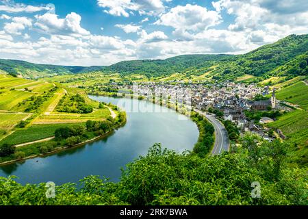 Short discovery tour in the Moselle region near Bremm - Rhineland-Palatinate - Germany Stock Photo