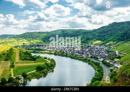 Short discovery tour in the Moselle region near Bremm - Rhineland-Palatinate - Germany Stock Photo