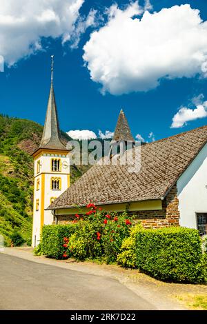 Short discovery tour in the Moselle region near Bremm - Rhineland-Palatinate - Germany Stock Photo