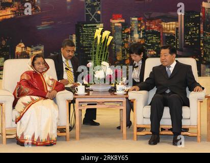 Indian president pratibha patil meets hi-res stock photography and 