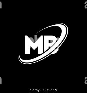MB M B letter logo design. Initial letter MB linked circle uppercase monogram logo red and blue. MB logo, M B design. mb, m b Stock Vector
