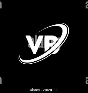VB V B letter logo design. Initial letter VB linked circle uppercase monogram logo red and blue. VB logo, V B design. vb, v b Stock Vector