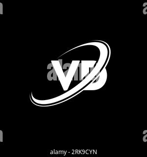 VD V D letter logo design. Initial letter VD linked circle uppercase monogram logo red and blue. VD logo, V D design. vd, v d Stock Vector