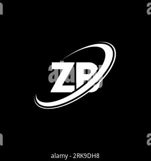 ZB Z B letter logo design. Initial letter ZB linked circle uppercase monogram logo red and blue. ZB logo, Z B design. zb, z b Stock Vector
