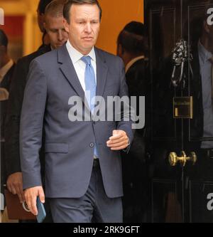 London, UK. 24th Aug, 2023. US Senators visit 10 Downing Street, London UK It is reported that they discussed securing peace in Northern Ireland, the war in Ukraine, strategic implications of AUKUS, and transatlantic coordination on competition with China Senator Chris Murphy Credit: Ian Davidson/Alamy Live News Stock Photo