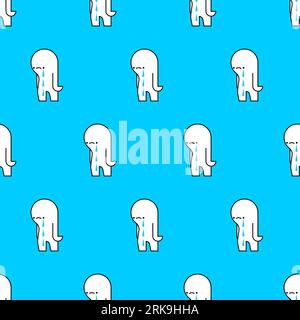 Sadness pattern seamless. Sadness background. Vector illustration Stock Vector