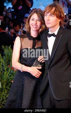 Cannes, France. 17th May, 2014. Sofia Coppola, husband Thomas Mars