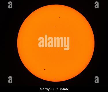 Palm Springs, California, USA. 23rd Aug, 2023. Sun activity was moderate in the last 24 hours with 10 flares. (Credit Image: © Ian L. Sitren/ZUMA Press Wire) EDITORIAL USAGE ONLY! Not for Commercial USAGE! Stock Photo