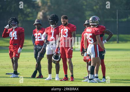 Tampa, Florida, USA, August 24, 2023, Tampa Bay Buccaneers players during a Training Camp at Advent Health Training Center . (Photo Credit: Marty Jean-Louis/Alamy Live News Stock Photo