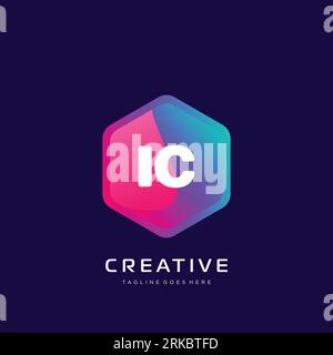 initial logo With Colorful template vector. Stock Vector