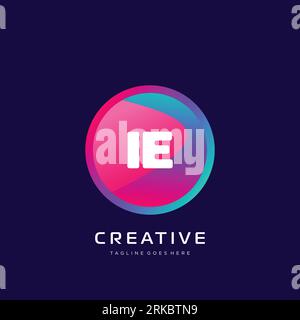 initial logo With Colorful template vector. Stock Vector