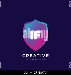 initial logo With Colorful template vector. Stock Vector