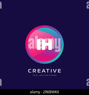 initial logo With Colorful template vector. Stock Vector