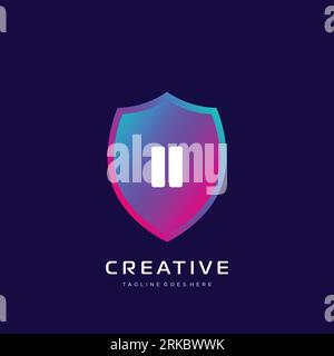 initial logo With Colorful template vector. Stock Vector