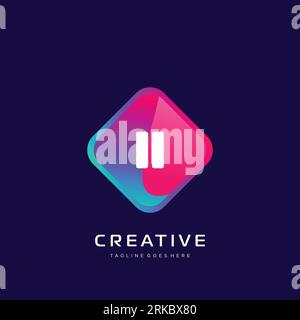 initial logo With Colorful template vector. Stock Vector