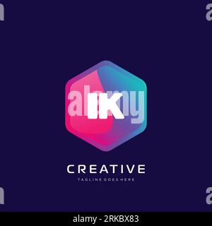initial logo With Colorful template vector. Stock Vector