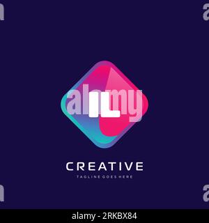 initial logo With Colorful template vector. Stock Vector