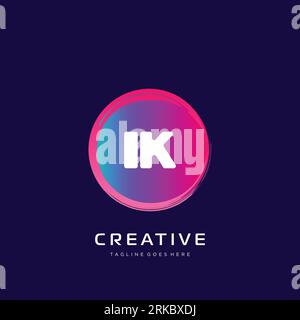 initial logo With Colorful template vector. Stock Vector