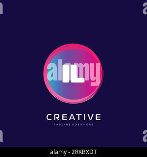 initial logo With Colorful template vector. Stock Vector