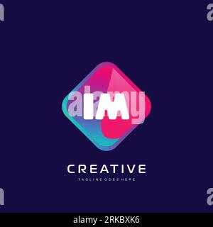 initial logo With Colorful template vector. Stock Vector