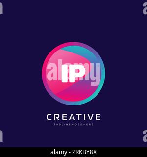 initial logo With Colorful template vector. Stock Vector
