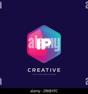 initial logo With Colorful template vector. Stock Vector